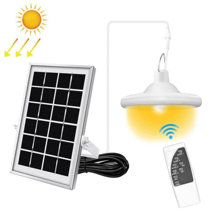 Smart Induction Solar Light For Indoor Outdoor Use With PIR Sensor LED bulb, solar panel and remote for porch, entryway, garage lighting (compact)