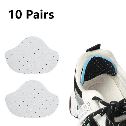 Sneaker Heel Pad For High Heels White Soft Antiabrasion white soft cushioned heel protectors for pumps and sneakers (10 pairs)