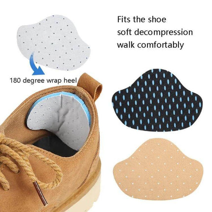 Sneaker Heel Pad For High Heels White Soft Antiabrasion - white soft anti-abrasion heel pad for pumps and sneakers, 180-degree wrap, cushioned heel protection