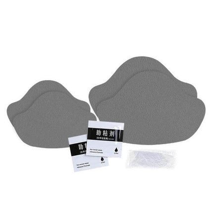 Sneaker Heel Protectors Self Adhesive For Everyday Wear gray microfiber heel pads with adhesive sachets for daily sneaker scuff protection