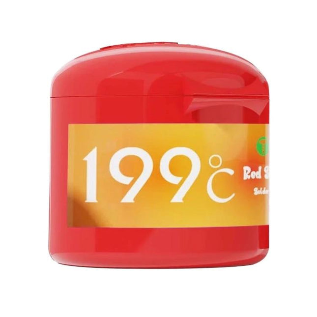 SNK Solder Paste For Electronics Repair, Low-Temp Tin Ointment red 199°C jar for phone laptop PCB repair