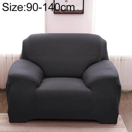 Sofa Cover Set With Pillowcase For Single And Two Seater in dark gray on single armchair protecting upholstery