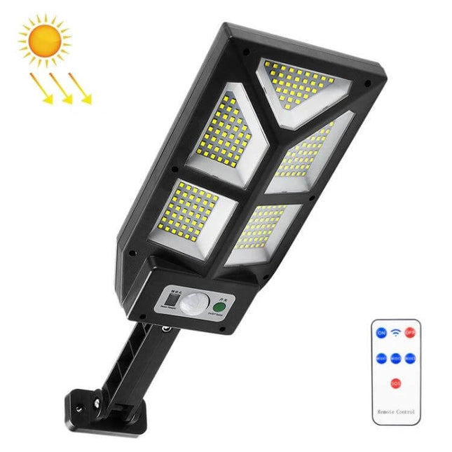 Solar Body Induction Wall Light for Garden and Fence mounted solar LED motion sensor light with remote and adjustable bracket