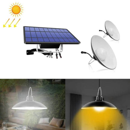 Solar Outdoor Landscape Light For Courtyard And Pathways Warm Light dual-head solar panel hanging warm pathway illumination