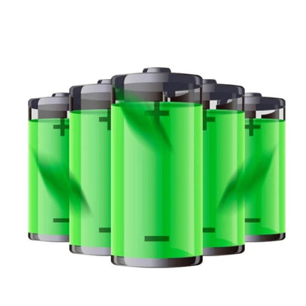 Solar Mouse Repeller Round Design For Patios And Gardens showing AA Ni‑MH batteries used with the solar panel-powered outdoor rodent deterrent