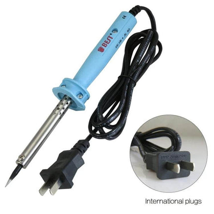 Soldering Iron For Electronics Repair At Home Lead Free compact handheld soldering iron for PCB, wire joins and component re-tinning with grounded power plug