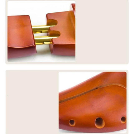 Solid Wood Retractable Shoe Last For Everyday Shoe Care Sizes 37-46 - pair of solid wood adjustable shoe lasts with brass retractable mechanism for casual shoes