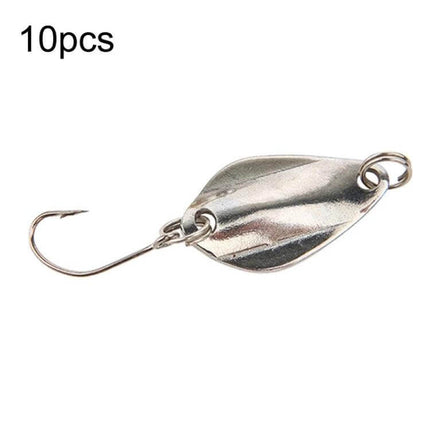 Spoon Lure Set With Single Hook Melon Sequins Pack - metal spoon lure with single sharp hook, durable corrosion-resistant design for pond and lake fishing