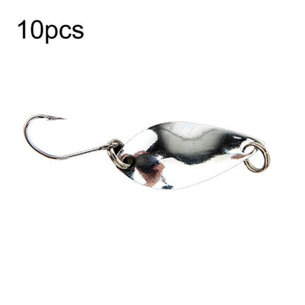 Spoon Lure Set With Single Hook Melon Sequins Pack - metal spoon lure with single sharp hook for freshwater Qiaozui Makou Tilapia fishing