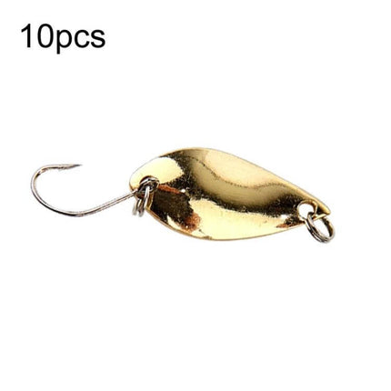 Alt Tag: Spoon Lure Set With Single Hook Melon Sequins Pack metal gold spoon lure with single hook for pond and lake fishing