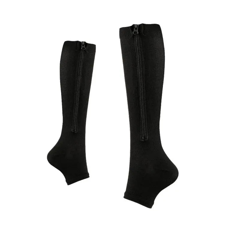 Sports Pressure Socks Compressed Brake Zipper Socks S/M L/XL XXL