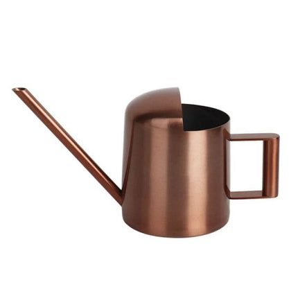 Stainless Steel Watering Can 300ml For Plants With Long Spout - compact rust-resistant metal watering can with long spout for precise indoor plant care
