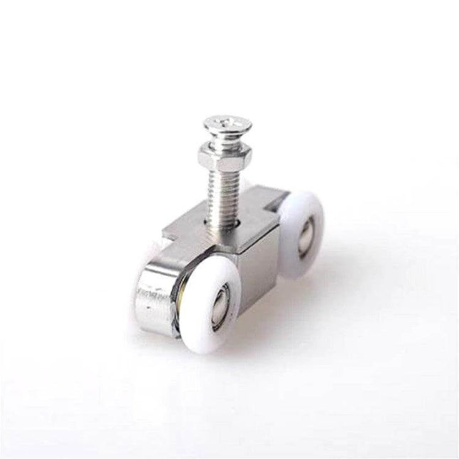 Stainless Steel Sliding Door Wheel Set 8-Wheel Quiet Operation - 22mm stainless steel double-wheel hanger for interior sliding doors