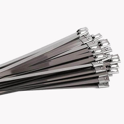 Stainless Steel Cable Ties 4.6x350mm For Securing Pipes And Cables - corrosion resistant self-locking ties for pipes, cables, hoses in harsh environments