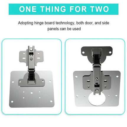 Stainless Steel Hinge Repair Kit For Wooden Doors, Easy To Install - 9x8cm fixed plate and hinge plate for repairing loose or damaged wooden door hinges