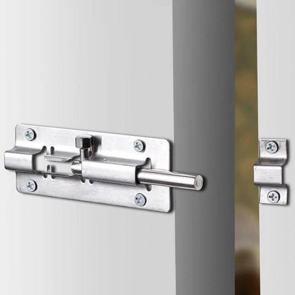 Stainless Steel Latch Door Bolt For Bathroom And Window - 2 To 12 Inch, brushed finish bolt on interior door