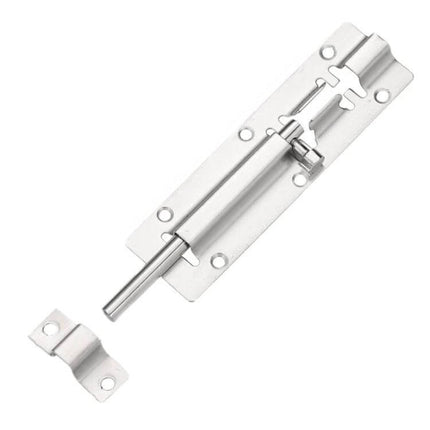 Stainless Steel Latch Door Bolt For Bathroom And Window - 2 To 12 Inch, brushed finish bolt for interior doors and small windows