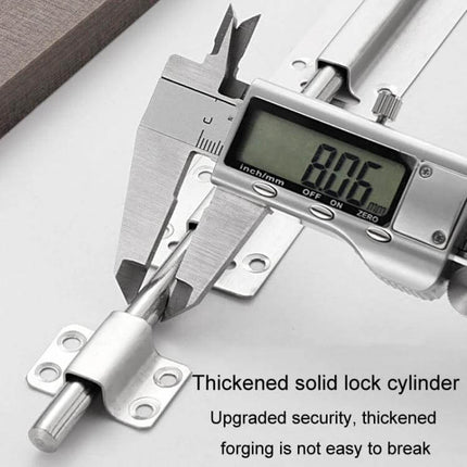 Stainless Steel Latch Door Bolt For Bathroom And Window - 2 To 12 Inch brushed stainless latch bolt for bathroom, window, corrosion-resistant security