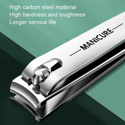 Stainless Steel Nail Knife Set Light Pink for Everyday Manicures compact kit with high carbon steel beveled clippers and PU case