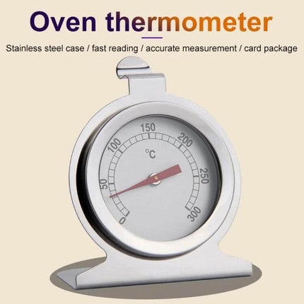 Stainless Steel Oven Thermometer For Home Cooking Essentials - stainless steel case oven & grill thermometer 0–300°C with lab-grade glass lens