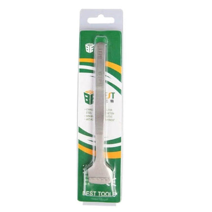 Stainless Steel Wafer Tweezers for Silicon Wafers, Everyday Use - thick stainless steel wafer tweezers in retail packaging