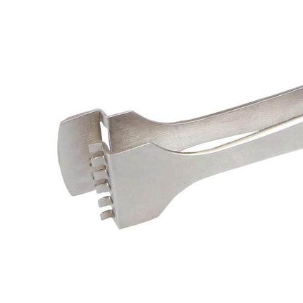 Stainless Steel Wafer Tweezers for Silicon Wafers, Everyday Use — thick stainless steel, high‑hardness wafer handling tweezers for cleanroom and lab tasks