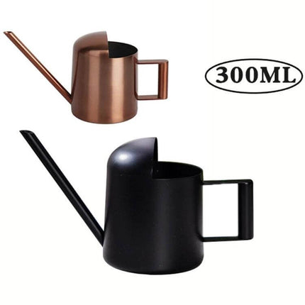 Stainless Steel Watering Can 300ml For Plants With Long Spout compact rust-resistant stainless steel long-spout watering can for indoor plants