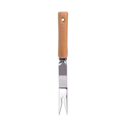 Stainless Steel Weeder With Wooden Handle For Root Removal – 28cm beech wood handle and stainless steel fork tip for precise root removal in gardens