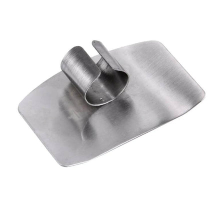 Stainless Steel Finger Guard For Safe Vegetable Cutting - compact durable stainless plate protector for slicing carrots onions peppers