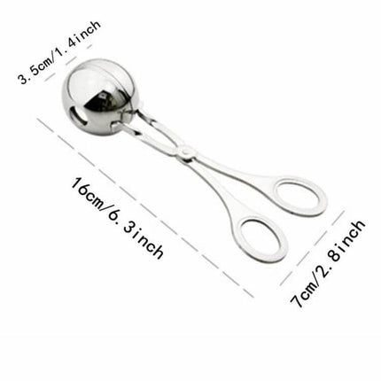 Stainless Steel Meatball Maker Clip For Easy Home Meals stainless steel mirror-polished meatball scoop for even portions