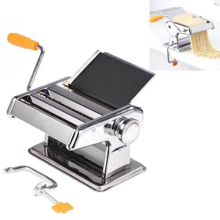 Stainless Steel Pasta Making Machine For Home Kitchen Use – compact stainless steel roller for dumpling wrappers, wontons, noodles and dough sheeting