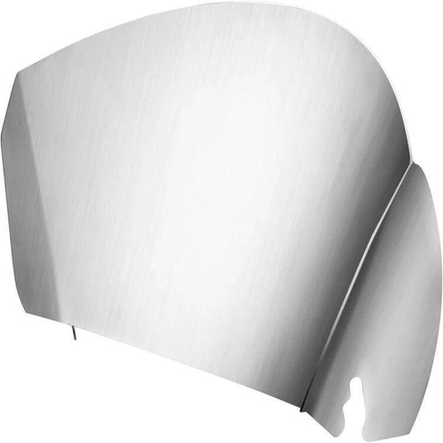 Stainless Steel Pouring Shield Food Chute For Stand Mixer Attachment - polished stainless pouring shield with dual fixation slots, dishwasher-safe