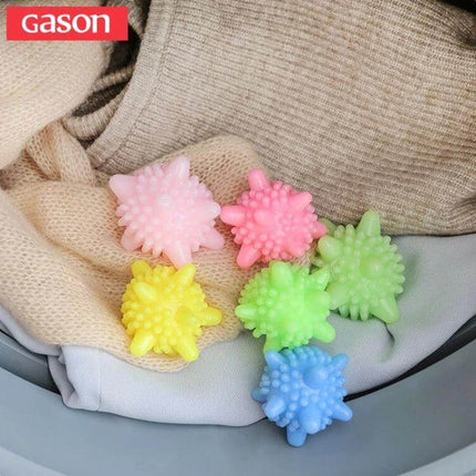 Starfish Laundry Cleaning Ball Anti Winding Decontamination 5 Pack - colorful starfish laundry balls in washer to reduce tangling and aid cleaning
