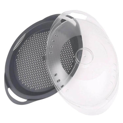 Steaming Pan Cover For Thermomix Everyday Kitchen Use - two-piece clear lid and perforated steaming tray for TM5 TM6 TM31