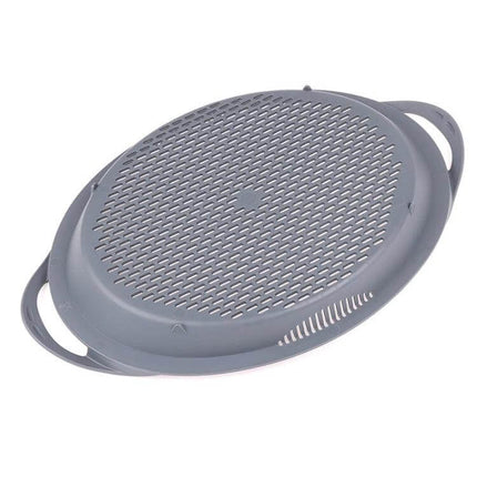 Steaming Pan Cover For Thermomix Everyday Kitchen Use - two-piece grey steaming pan cover for TM5 TM6 TM31, vents preserve texture and color