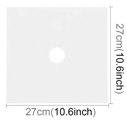 Stovetop Protective Cleaning Pad 27x27 cm for Daily Cooking - reusable heat-resistant fiber pad to catch splatters and protect stove surface