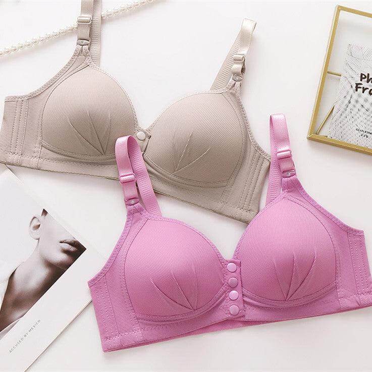 Stylish Plus Size Nursing Bra with Front Closure Support