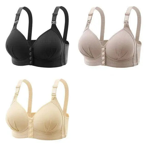 Stylish Plus Size Nursing Bra with Front Closure Support