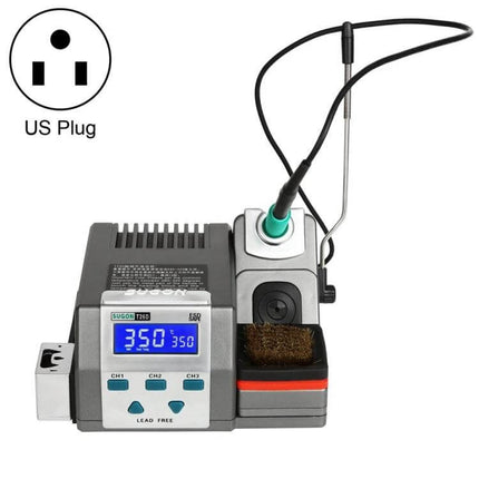 Sugon Soldering Iron Station EU Plug For Electronics Repair showing station, digital display and iron holder for precise micro-soldering tasks