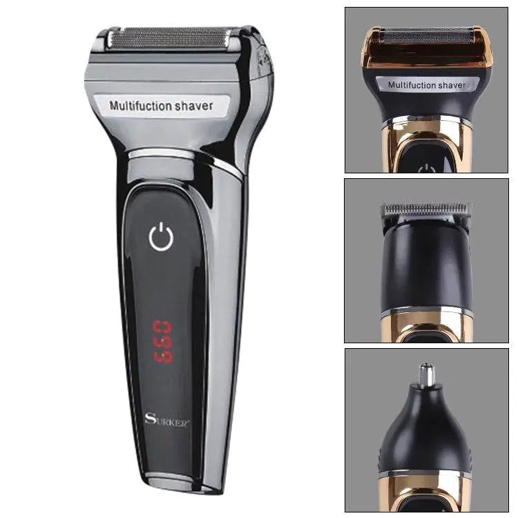 Surker SK-903 Three-in-One LCD Digital Display Shaver Guide