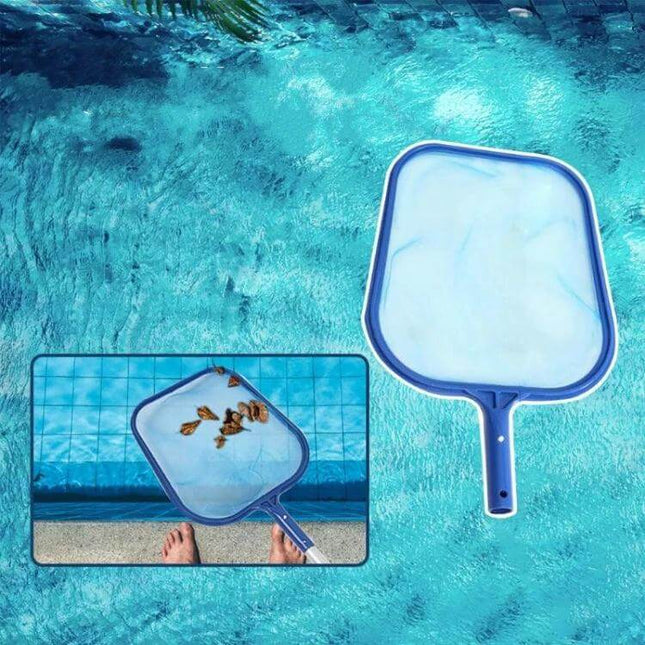 Swimming Pool Cleaning Net For Shallow Water Debris - polypropylene surface skimmer removing leaves and twigs from small pool