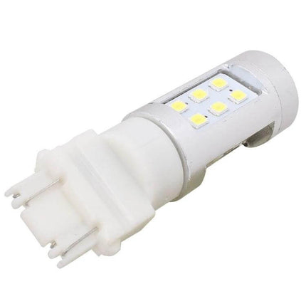 T25 White LED Car Brake Light Bulbs 2 Pack for Parking Lights - white T25 LED parking light bulb, plug-and-play 2-pack, low power, clear daytime illumination