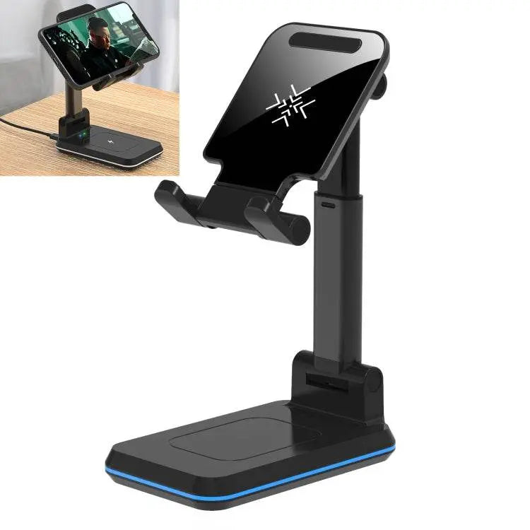 T6 2 In 1 Portable Folding Stand Wireless Charging Bracket