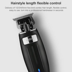 Cortadora de cabello portátil para el hogar VGR V-192 de 5 W con USB y pantalla de visualización de energía de batería