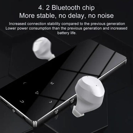Compact Portable Bluetooth Music Player with Touch Screen Display
