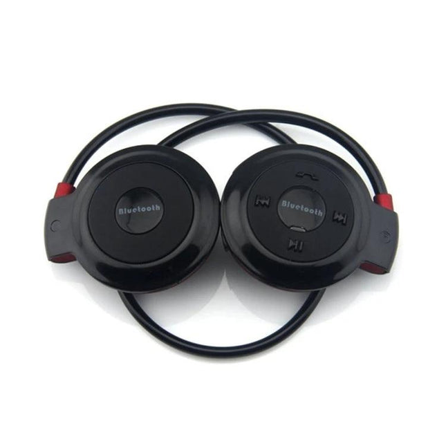 NVAHVA Compact Bluetooth MP3 Player And Sport Headset For Commuters black wireless earhook with controls TF card FM radio