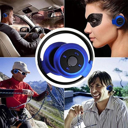 NVAHVA Compact Bluetooth MP3 Player And Sport Headset For Commuters blue wireless headset for active commuters