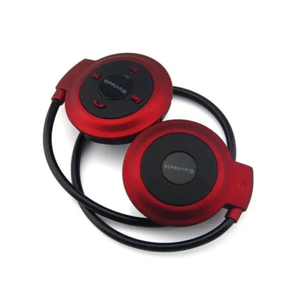NVAHVA Lecteur MP3 Bluetooth, casque sport sans fil avec radio FM, écouteurs stéréo, carte TF, jusqu'à 32 Go, mini-503 rouge, mini-503 bleu, mini-503 doré