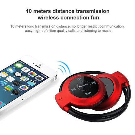 NVAHVA MP3 Player Bluetooth Headphone, Wireless Sport Headset MP3 Player With FM Radio, Stereo Earphone TF Card MP3 Max to 32GB, mini-503 Blue, mini-503 Gold, mini-503 Black | Syndmart