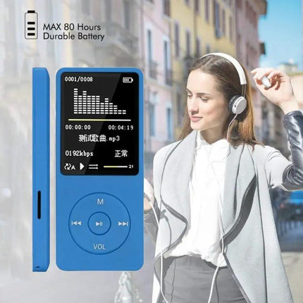 Portable MP3 Player with FM Radio, Games, and 8GB Storage